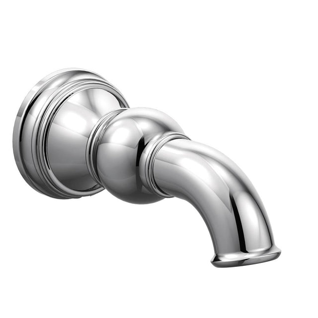 Moen - Weymouth 1/2-Inch Slip Fit Connection Non-Diverting Tub Spout, Chrome - Chrome