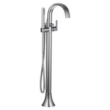 Moen - Doux One-Handle Freestanding Floor Mount Tub Filler with Handshower, Chrome - Chrome