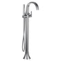 Moen - Doux One-Handle Freestanding Floor Mount Tub Filler with Handshower, Chrome - Chrome
