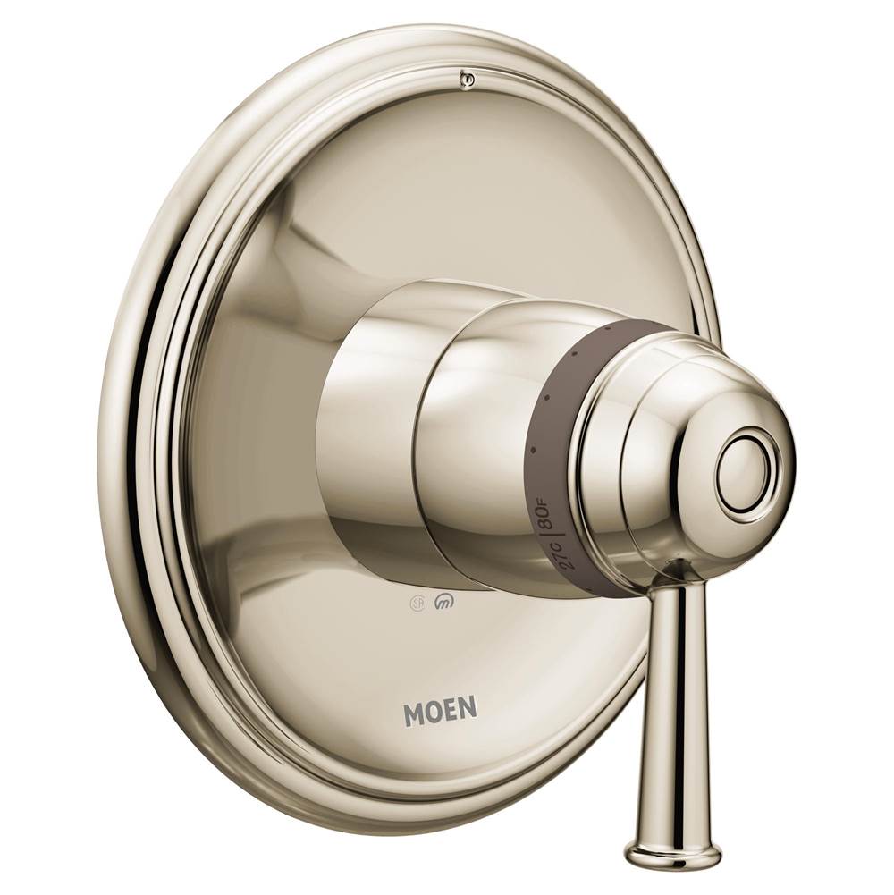 Moen - Belfield ExactTemp Thermostatic Trim Kit, Valve Required, Polished Nickel - Polished Nickel