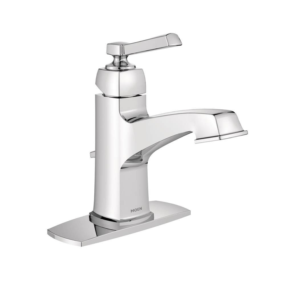 Moen - Boardwalk 1-Handle Bathroom Sink Faucet in Chrome - Chrome