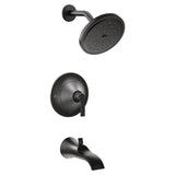 Moen - Doux Posi-Temp Single-Handle Tub and Shower Faucet Trim Kit in Matte Black (Valve Sold Separately) - Matte Black