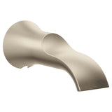 Moen - Doux 1/2-Inch Slip Fit Connection Non-Diverting Tub Spout, Brushed Nickel - Brushed Nickel