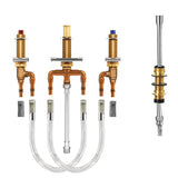 Moen - Two-Handle Roman Tub Adjustable Valve with Shower Diverter, 1/2-Inch CPVC PEX Connection - Unfinished
