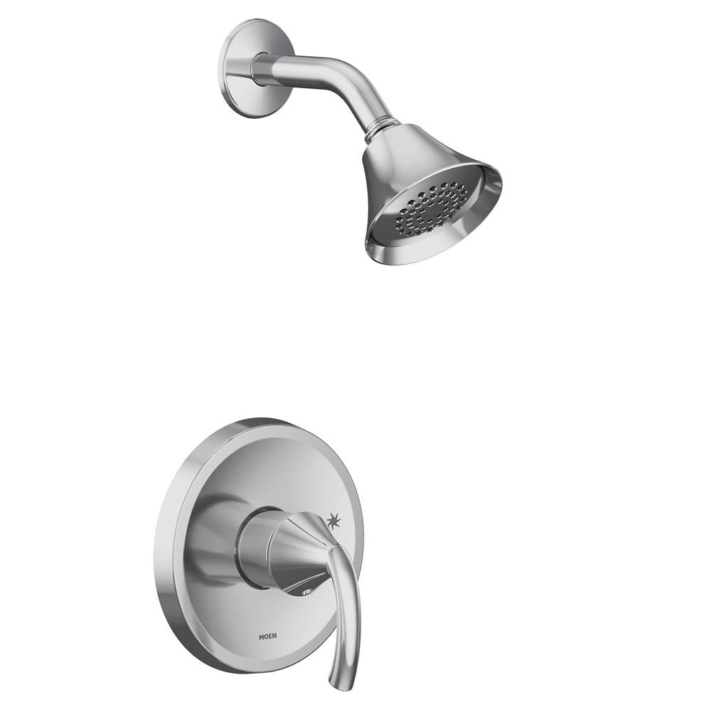 Moen - Glyde M-CORE 2-Series Eco Performance 1-Handle Shower Trim Kit in Chrome (Valve Sold Separately) - Chrome