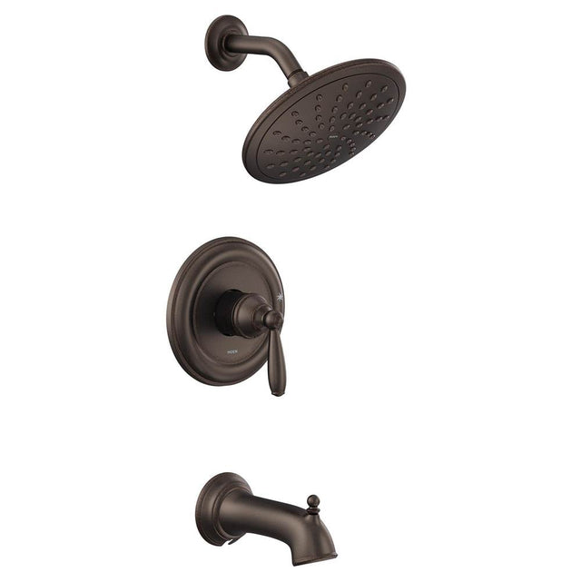 Moen - Brantford M-CORE 2-Series Eco Performance 1-Handle Tub and Shower Trim Kit in Oil Rubbed Bronze (Valve Sold Separately) - Oil Rubbed Bronze