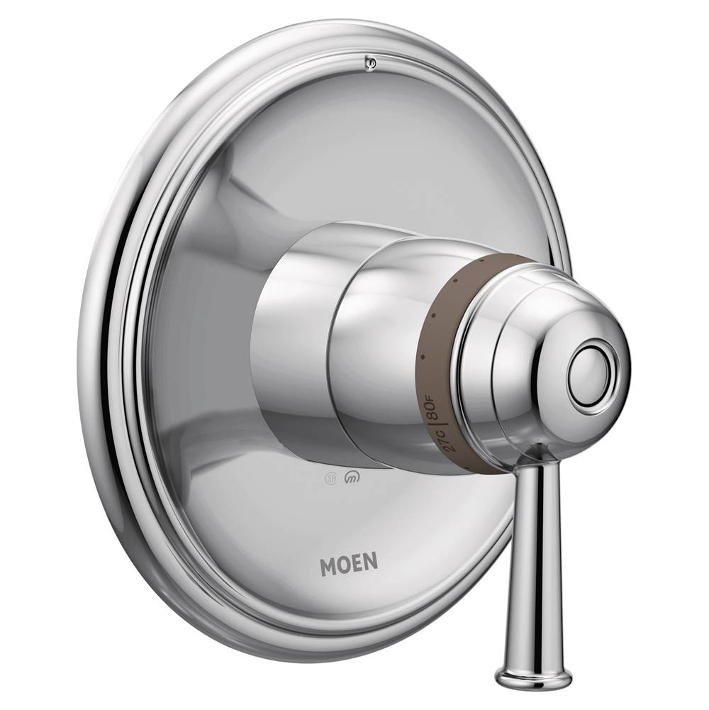 Moen - Belfield ExactTemp Thermostatic Trim Kit, Valve Required, Chrome - Chrome
