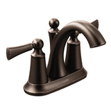 Moen - Wynford Two-Handle Centerset High Arc Bathroom Faucet, Oil Rubbed Bronze - Oil Rubbed Bronze