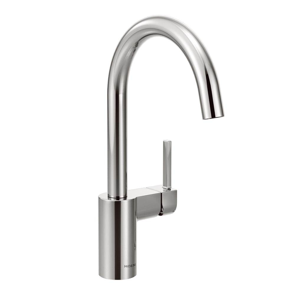 Moen - Align One-Handle High-Arc Modern Kitchen Faucet, Chrome - Chrome