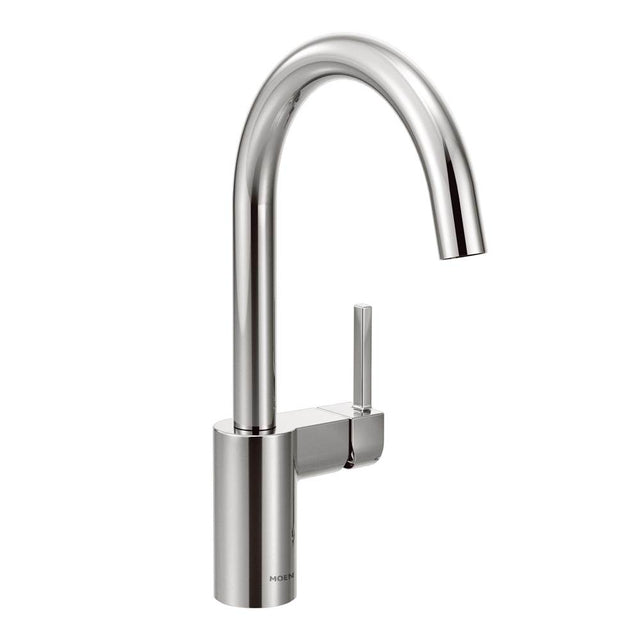 Moen - Align One-Handle High-Arc Modern Kitchen Faucet, Chrome - Chrome