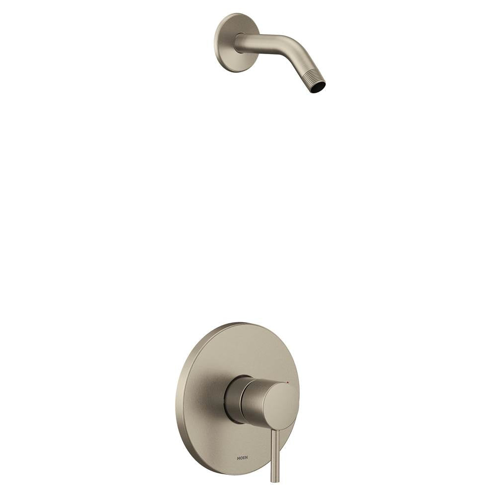 Moen - Align M-CORE 2-Series 1-Handle Shower Trim Kit in Brushed Nickel (Valve Sold Separately) - Brushed Nickel