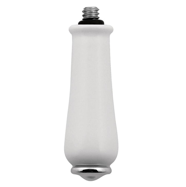 Moen - Monticello Replacement Lever Handle Insert, Porcelain and Chrome - Porcelain, Chrome