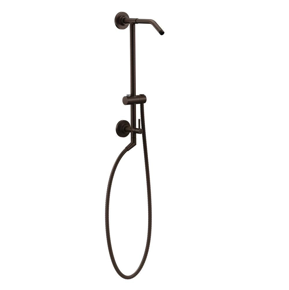 Moen - Annex Shower Rail System with 2-Function Diverter in Oil Rubbed Bronze (Valve Sold Separately) - Oil Rubbed Bronze