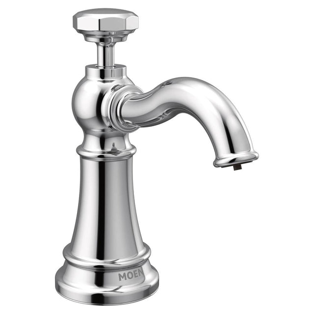 Moen - Paterson Deck Mounted Kitchen Soap Dispenser with Above the Sink Refillable Bottle, Chrome - Chrome