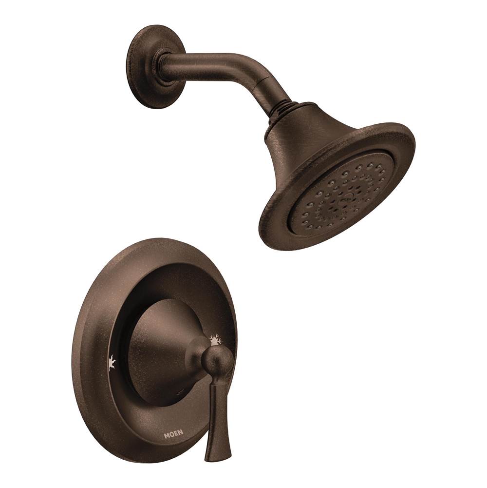 Moen - Wynford Single-Handle 1-Spray Posi-Temp Shower Faucet Trim Kit in Oil Rubbed Bronze (Valve Sold Separately) - Oil Rubbed Bronze