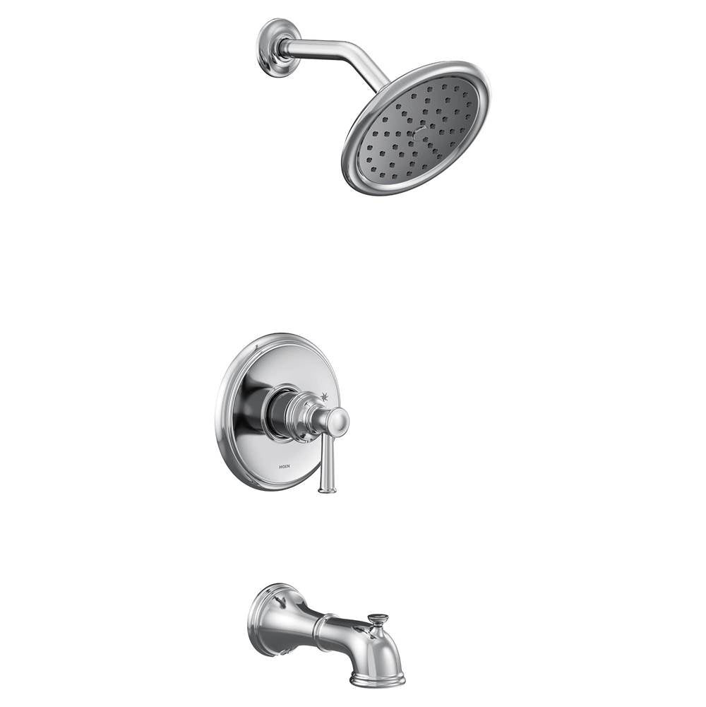 Moen - Belfied M-CORE 2-Series Eco Performance 1-Handle Tub and Shower Trim Kit in Chrome (Valve Sold Separately) - Chrome