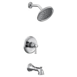 Moen - Belfied M-CORE 2-Series Eco Performance 1-Handle Tub and Shower Trim Kit in Chrome (Valve Sold Separately) - Chrome