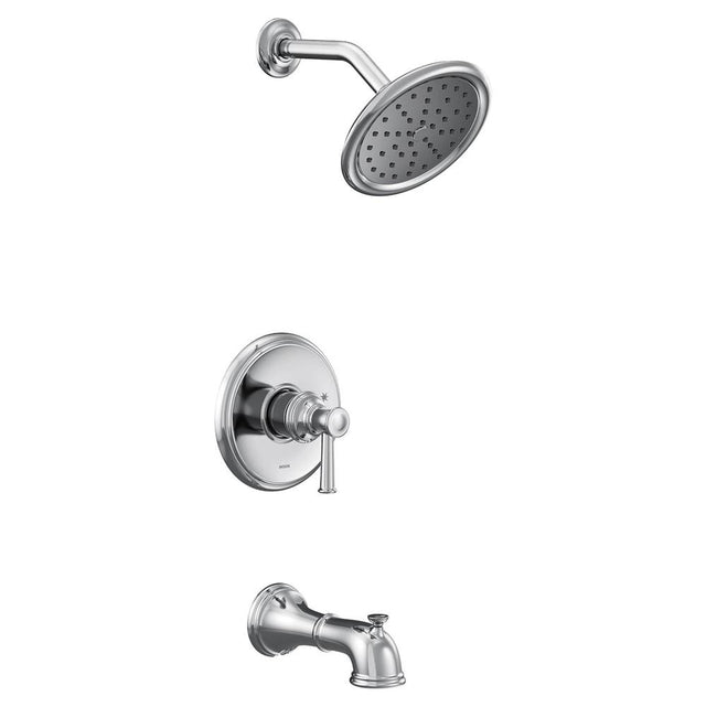 Moen - Belfied M-CORE 2-Series Eco Performance 1-Handle Tub and Shower Trim Kit in Chrome (Valve Sold Separately) - Chrome