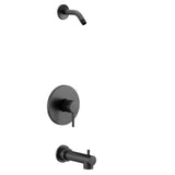 Moen - Align M-CORE 2-Series 1-Handle Tub and Shower Trim Kit in Matte Black (Valve Sold Separately) - Matte Black