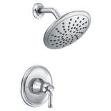 Moen - Dartmoor Posi-Temp Rain Shower Single-Handle Shower Only Faucet Trim Kit in Chrome (Valve Sold Separately) - Chrome