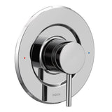 Moen - Align Posi-Temp Pressure Balancing Modern Tub and Shower Valve Trim Kit Valve Required, Chrome - Chrome