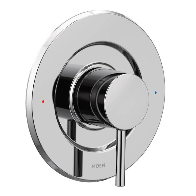 Moen - Align Posi-Temp Pressure Balancing Modern Tub and Shower Valve Trim Kit Valve Required, Chrome - Chrome