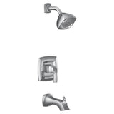 Moen - Voss M-CORE 2-Series Eco Performance 1-Handle Tub and Shower Trim Kit in Chrome (Valve Sold Separately) - Chrome
