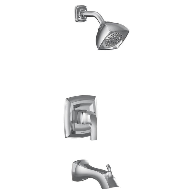 Moen - Voss M-CORE 2-Series Eco Performance 1-Handle Tub and Shower Trim Kit in Chrome (Valve Sold Separately) - Chrome
