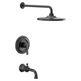 Moen - Colinet M-CORE 2-Series Eco Performance 1-Handle Tub and Shower Trim Kit in Matte Black (Valve Sold Separately) - Matte Black