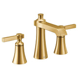 Moen - Flara 8 in. Widespread 2-Handle High-Arc Bathroom Faucet Trim Kit in Brushed Gold (Valve Sold Separately) - Brushed Gold