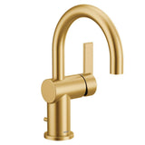 Moen - Cia Single Handle Bathroom Sink Faucet in Brushed Gold - Brushed Gold