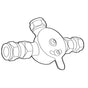 Moen - Mixing valve with check valves - Chrome