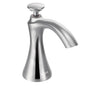 Moen - Transitional Deck Mounted Kitchen Soap Dispenser with Above the Sink Refillable Bottle, Chrome - Chrome