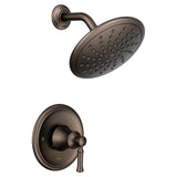 Moen - Dartmoor Posi-Temp Rain Shower Single-Handle Shower Only Faucet Trim Kit in Oil Rubbed Bronze (Valve Sold Separately) - Oil Rubbed Bronze