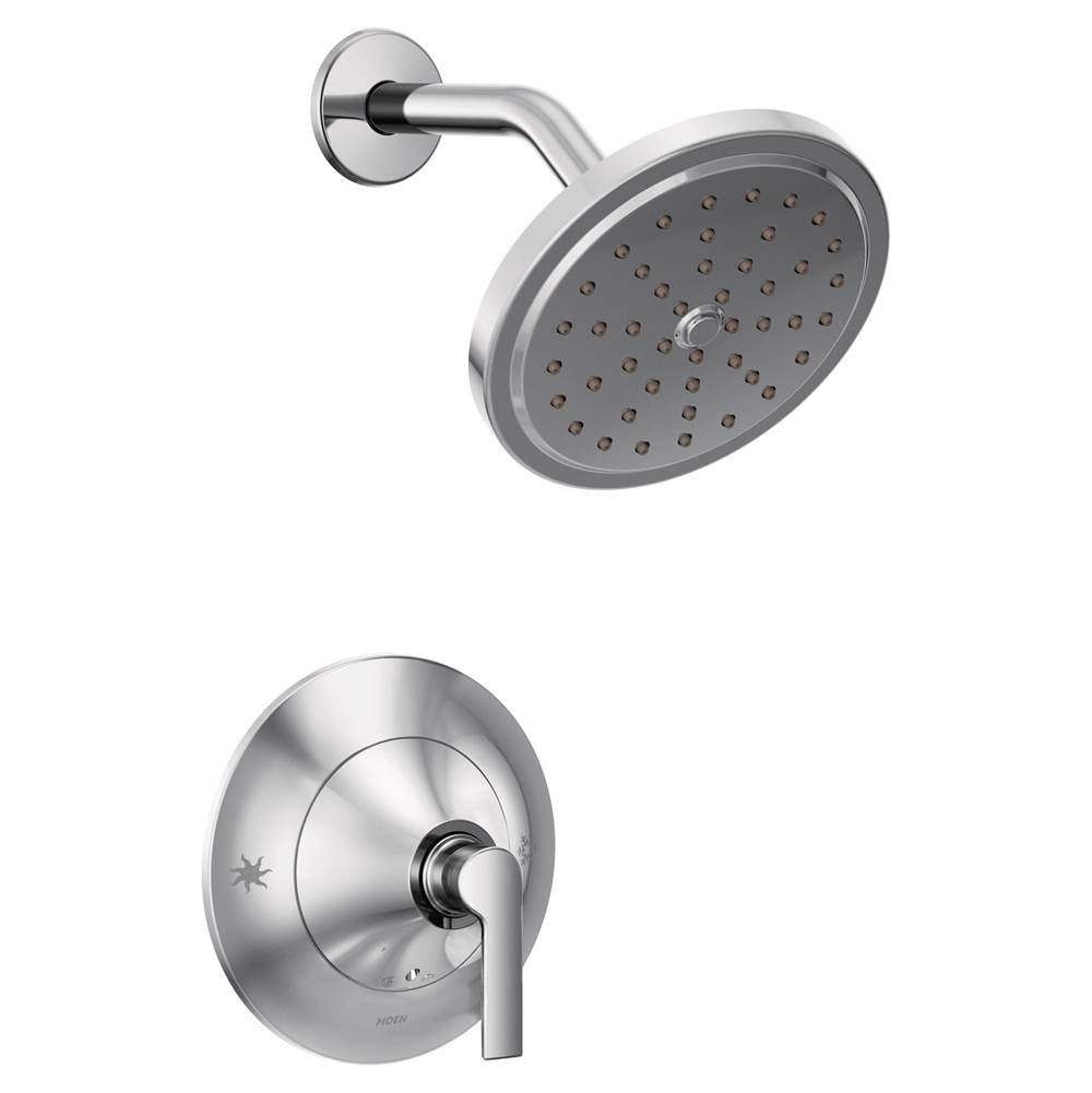 Moen - Doux 1-Handle Eco-Performance Posi-Temp Shower Faucet Trim Kit in Chrome (Valve Sold Separately) - Chrome