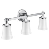 Moen - Chrome Three Globe Bath Light - Chrome
