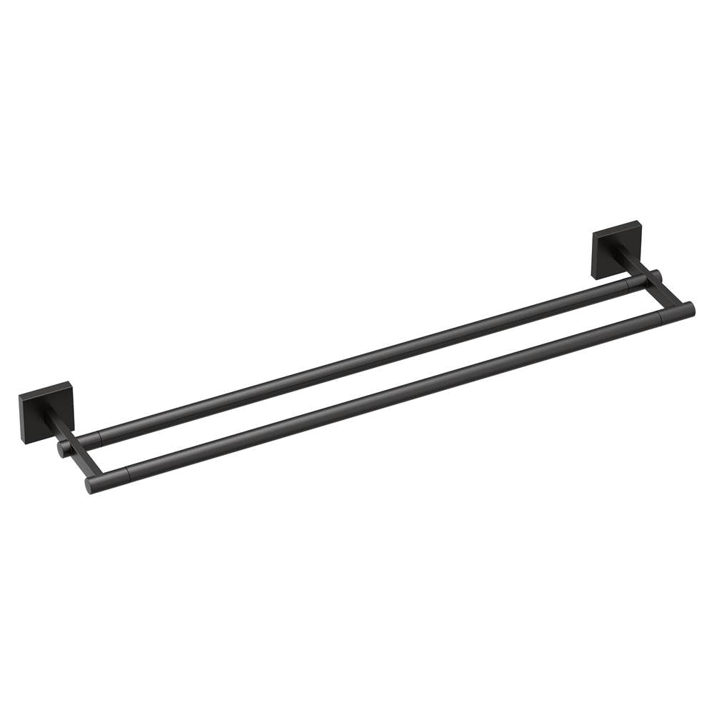 Moen - Matte Black 24'' Double Towel Bar - Matte Black
