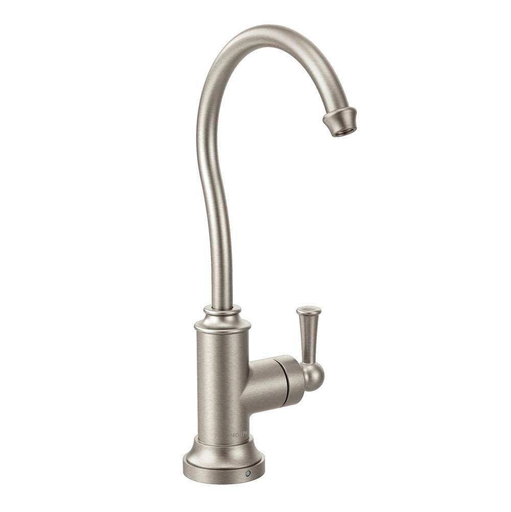 Moen - Sip Traditional Cold Water Kitchen Beverage Faucet with Optional Filtration System, Spot Resist Stainless - Spot Resist Stainless