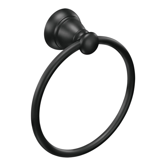 Moen - Matte Black Towel Ring - Matte Black