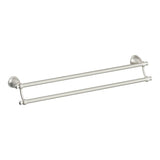 Brushed Nickel 24'' Double Towel Bar