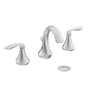 Moen - Eva 8 in. Widespread 2-Handle High-Arc Bathroom Faucet Trim Kit in Chrome (Valve Sold Separately) - Chrome