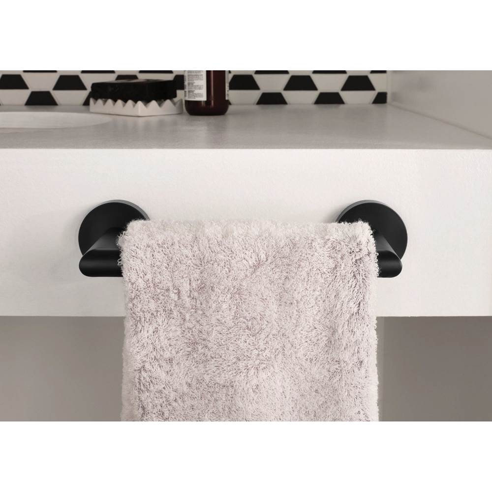 Matte Black Towel Ring