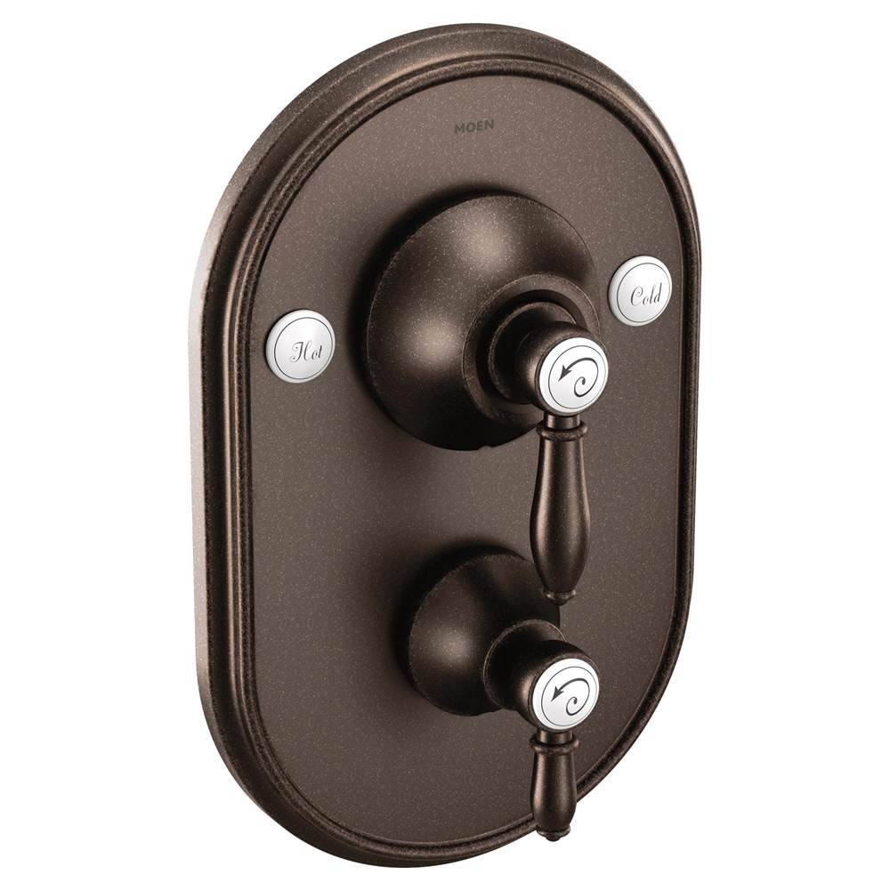 Moen - Weymouth Posi-Temp with Built-in 3-Function Transfer Valve Trim Kit, Valve Required, Oil Rubbed Bronze - Oil Rubbed Bronze