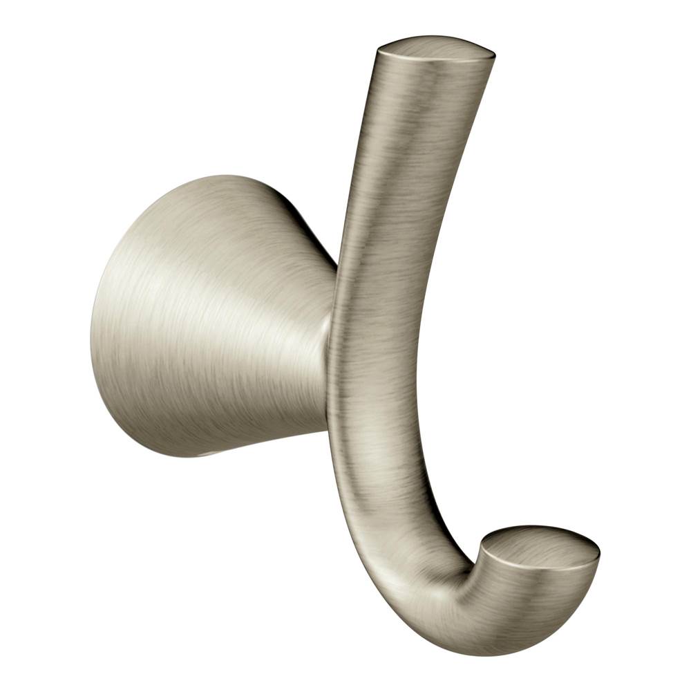 Moen - Brushed Nickel Double Robe Hook - Brushed Nickel