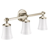 Brushed Gold Three Globe Bath Light