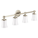 Brushed Gold Four Globe Bath Light