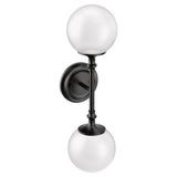 Brushed Gold Two Globe Bath Light
