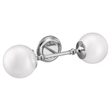 Brushed Gold Two Globe Bath Light