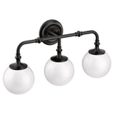 Brushed Gold Three Globe Bath Light