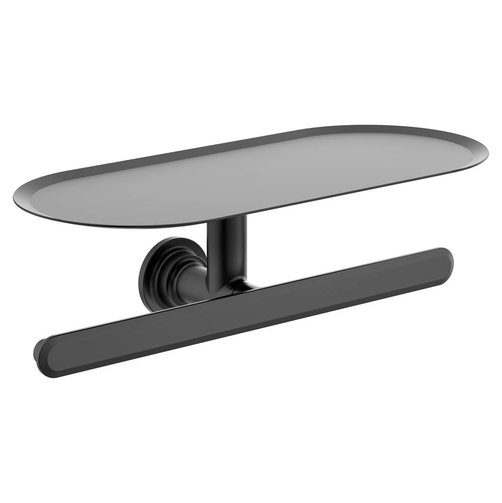 Moen - Matte Black Double Paper Holder - Matte Black